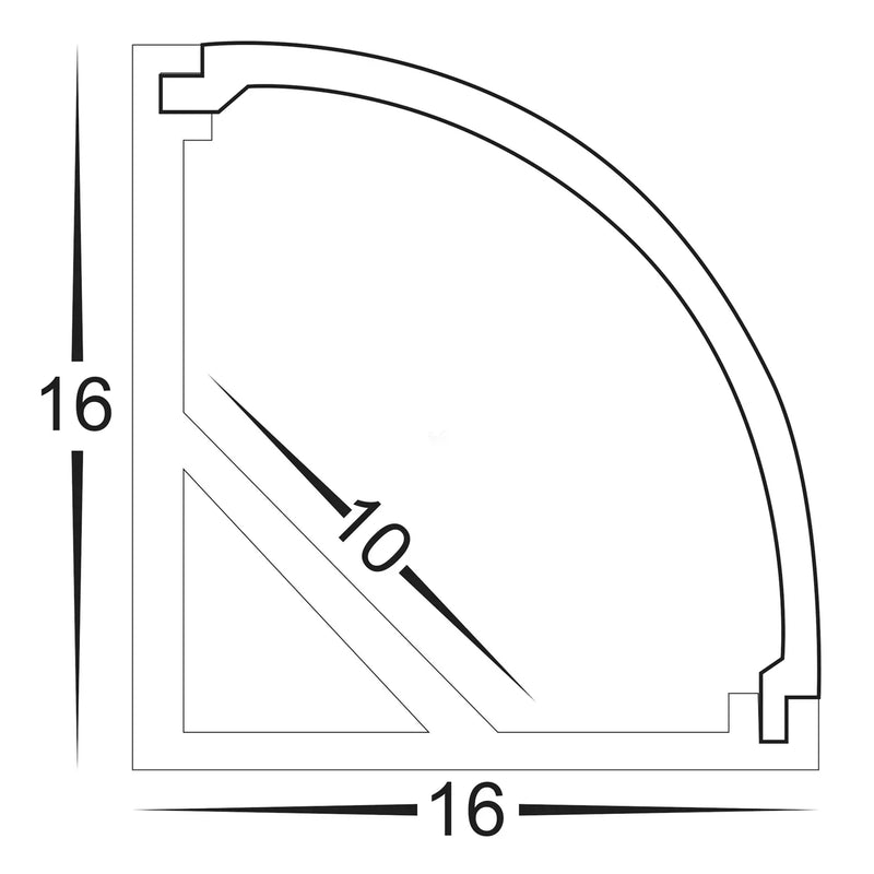 Havit Corner Aluminium Profile Mounting Clips - HV9691-1616-MC- Havit Lighting