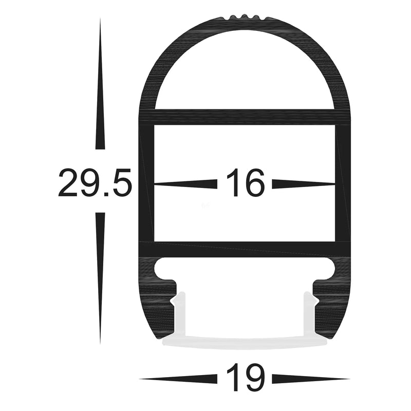 Havit Wardrobe Aluminium Profile Mounting Clips- HV9692-1930-MC - Havit Lighting