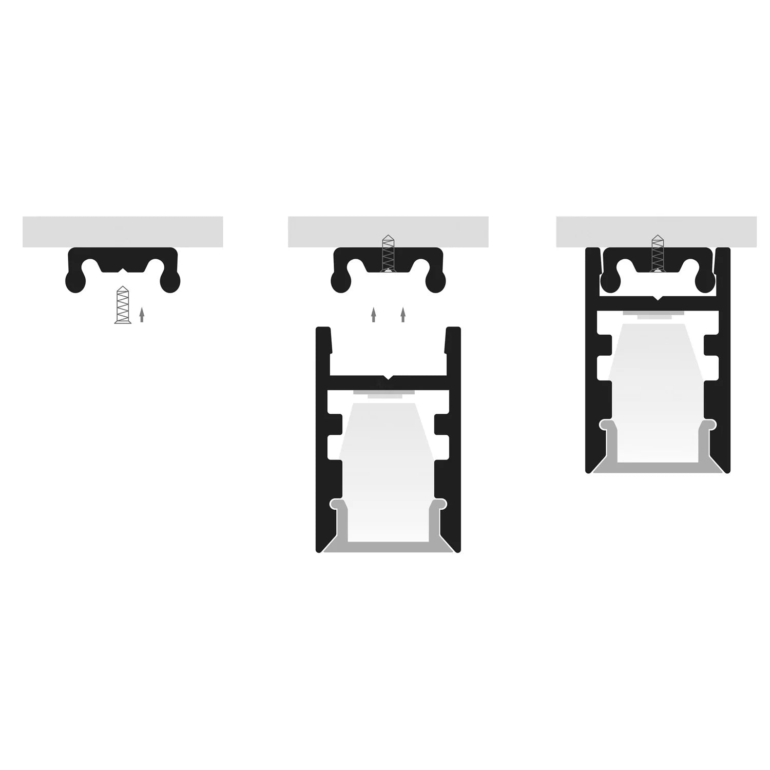 Havit End Caps to suit – Havit Shallow Square Aluminium Profile- HV9693-0915-EC