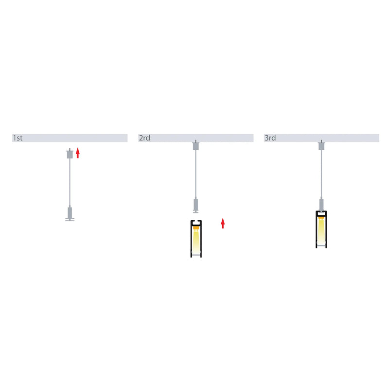 Havit Suspended White Aluminium Profile End Caps - HV9693-1045-WHT-EC - Havit Lighting