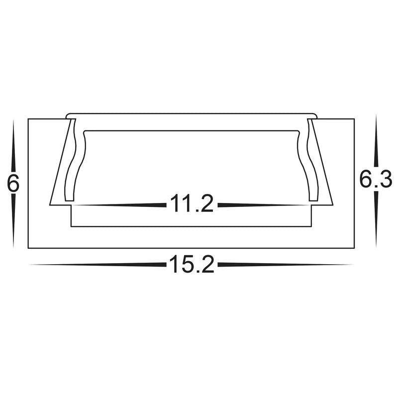 Havit Shallow Square Aluminium Profile Mounting Clips - HV9693-1506-MC - Havit Lighting