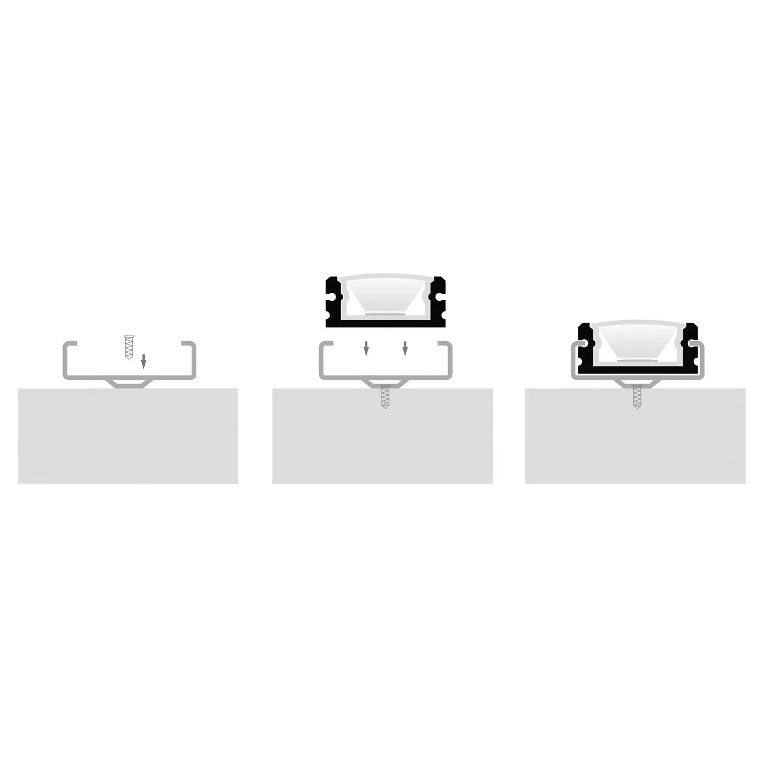 Havit End Caps to suit – Havit Shallow Square Weatherproof Aluminium Profile - HV9693-1808-EC