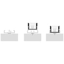 Havit Shallow Square Weatherproof Aluminium Profile Mounting Clips - HV9693-1812-MC - Havit Lighting