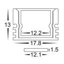 Havit Shallow Square Weatherproof Aluminium Profile Mounting Clips - HV9693-1812-MC - Havit Lighting