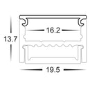 Havit Standard Diffuser to suit – Havit Aluminum Profile - HV9693-1922-SD