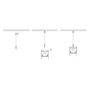 Havit Suspended or Surface Mounted Black Aluminium Profile LED Channel - HV9693-2025-BLK