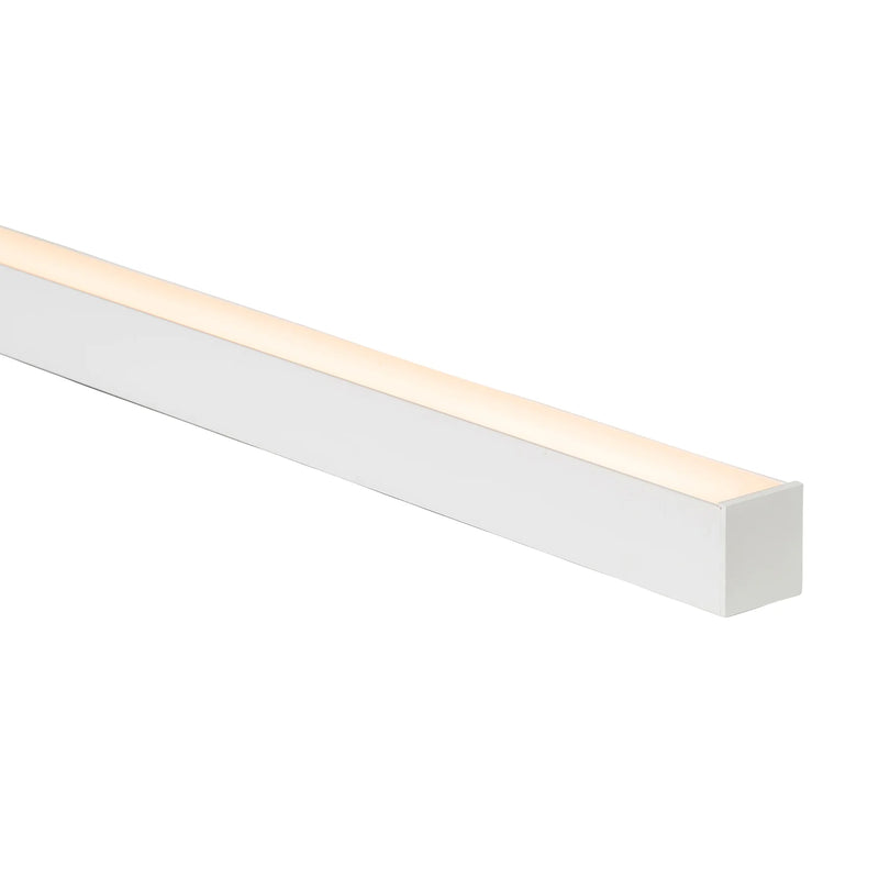 Havit White Deep Square Aluminium Profile End Caps - HV9693-3537-WHT-EC - Havit Lighting