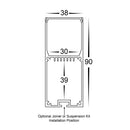 Havit Deep Square Aluminium Profile LED Channel - HV9693-3890