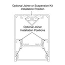 Havit White Deep Square Profile LED Channel - HV9693-5270-WHT