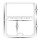 HV9693-6070-WHT White Deep Square Profile for LED Strip IP20 - White Havit Lighting