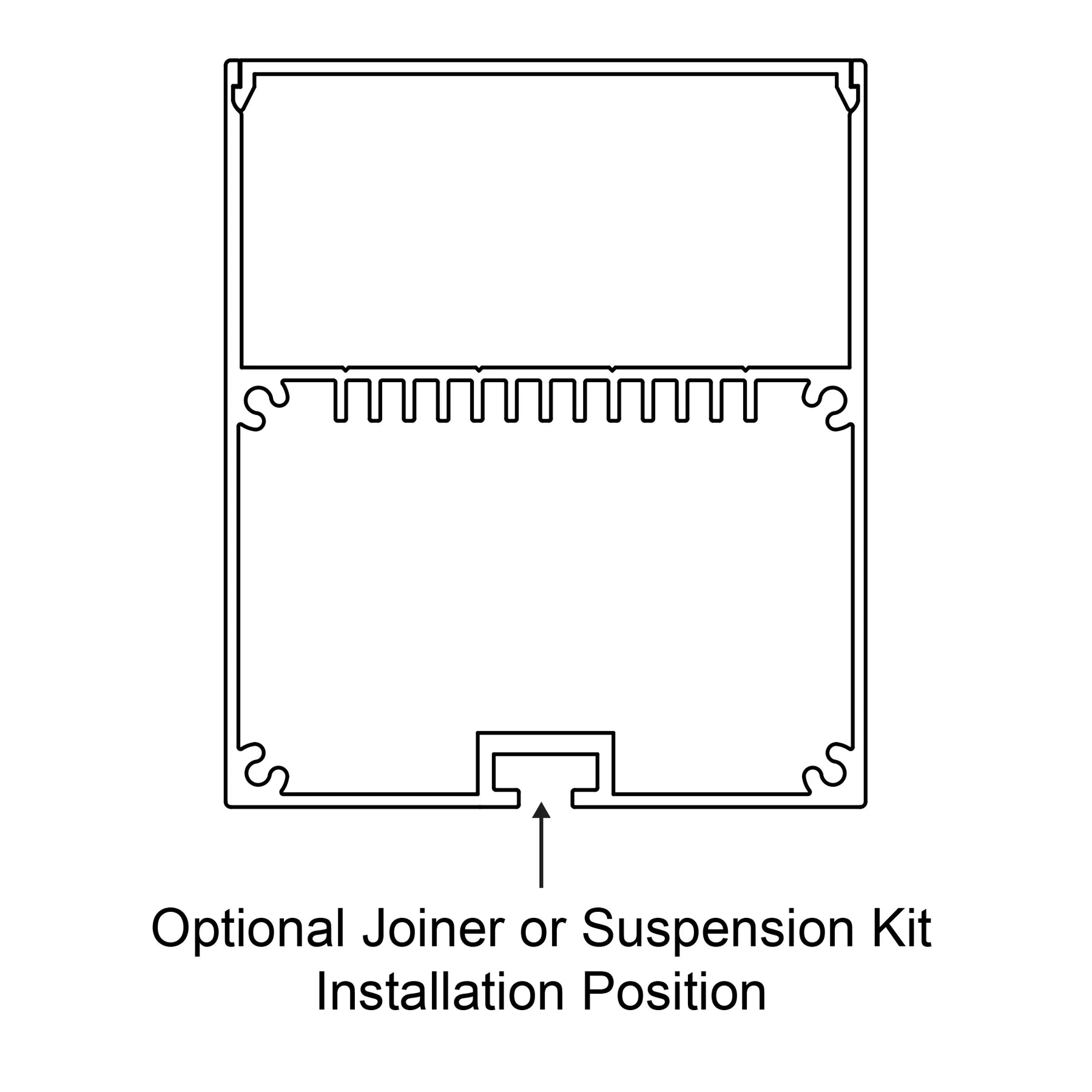 Havit White Deep Square Profile LED Channel - HV9693-6070-WHT