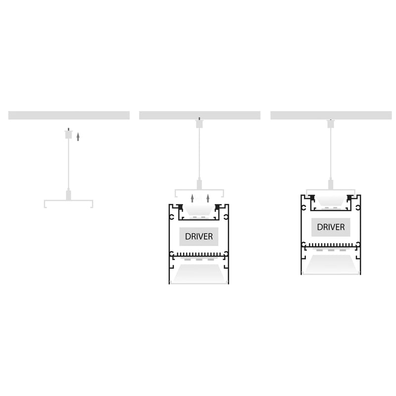 Havit Deep Square Up & Down Aluminium Profile End Caps - HV9693-6080-EC - Havit Lighting