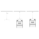 Havit Deep Square Up & Down White Aluminium Profile LED Channel - HV9693-6080-WHT