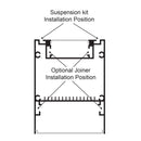 Havit Deep Square Up & Down Black Aluminium Profile LED Channel - HV9693-6080-BLK