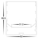 Havit Large Deep Square Black Aluminium Profile LED Channel - HV9693-8090-BLK