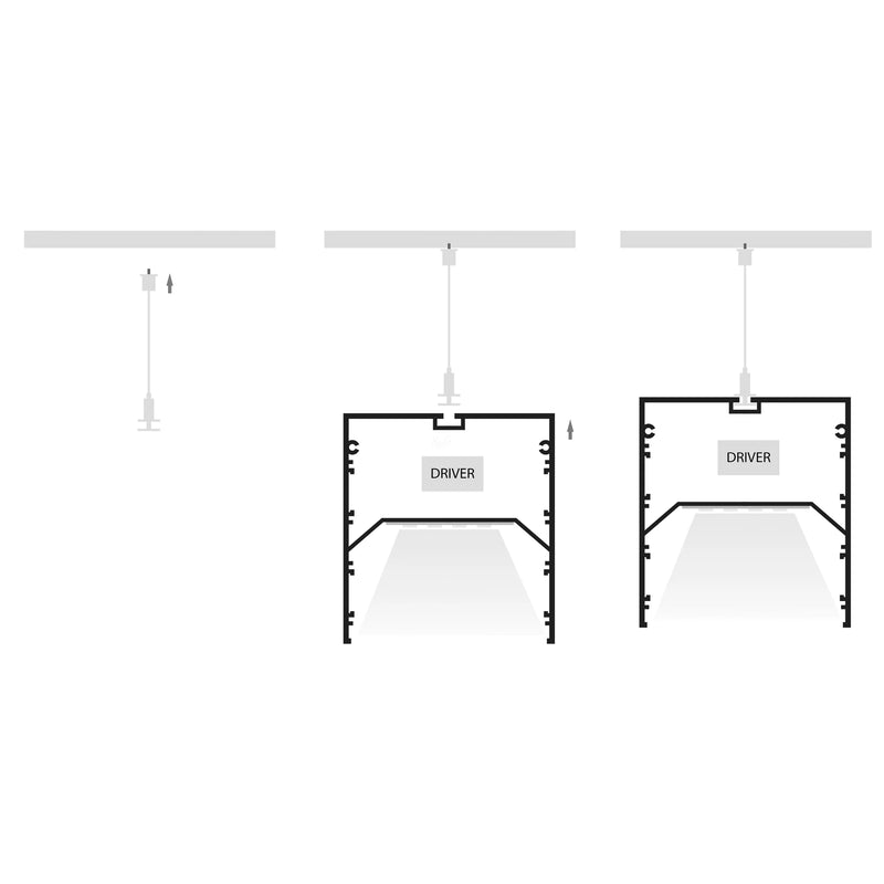 Havit Large Deep Square White Aluminium Profile End Caps - HV9693-8090-WHT-EC