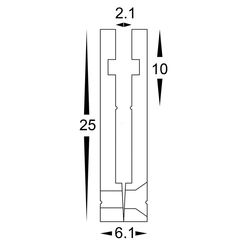 Havit Side Mounted Aluminium Profile End Caps - HV9694-0625-EC - Havit Lighting