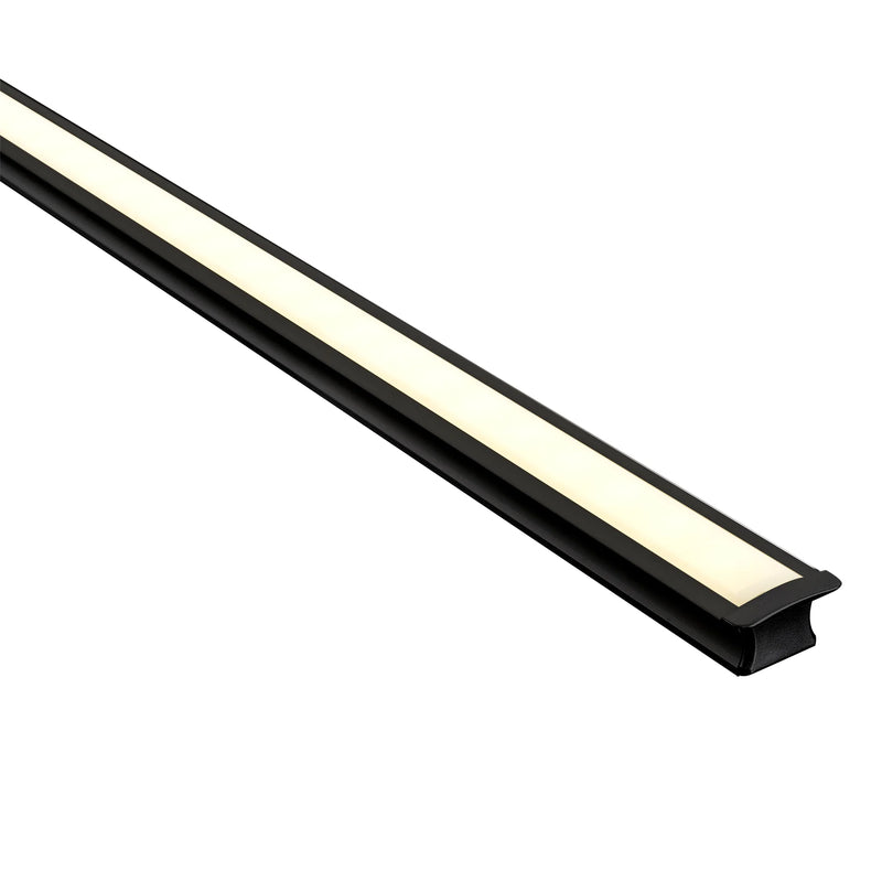 HV9695-2515-BLK Deep Black Square Winged Aluminium Profile for LED Strip IP20 Havit Lighting