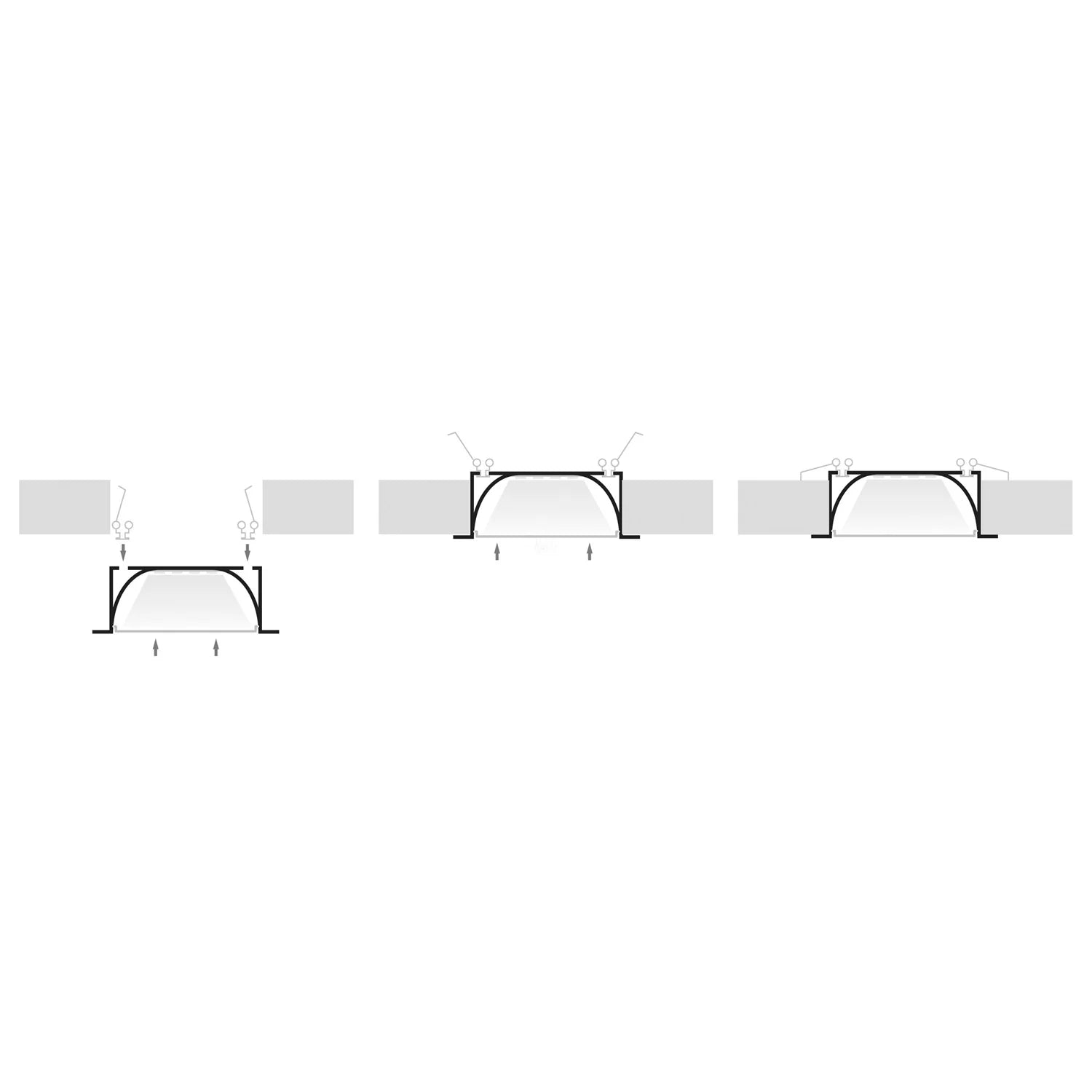 Havit Mounting Clips to suit – Havit Large Deep Square Winged Aluminium Profile - HV9695-9835-MC