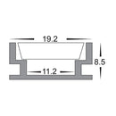 Havit Shallow Trafficable Aluminium Profile LED Channel - HV9698-1908