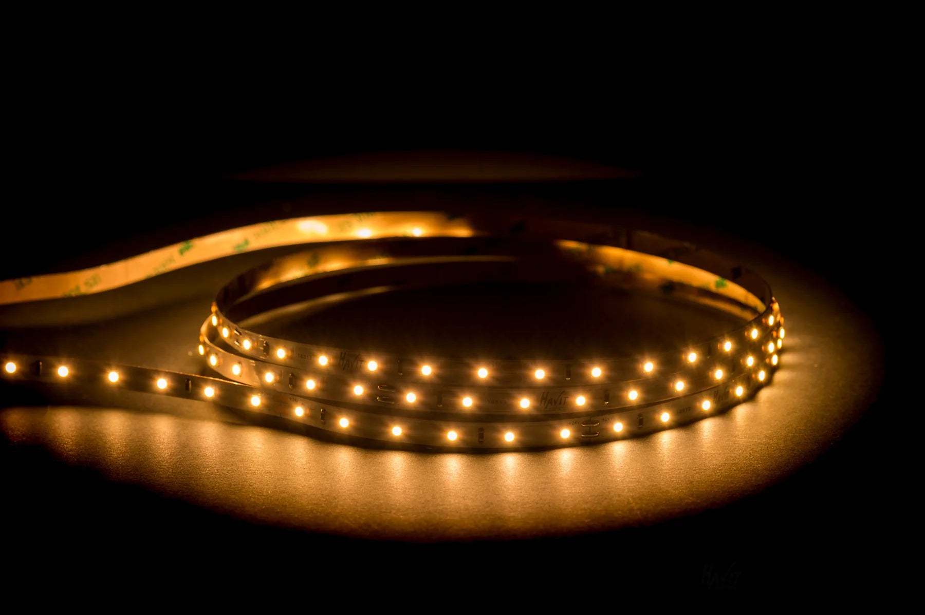 HV9722-IP20-64-3K- LED Strip 3000K 4.8W 24V DC IP20 High Lumen Sold per metre and 30 metre roll- Havit Lighting