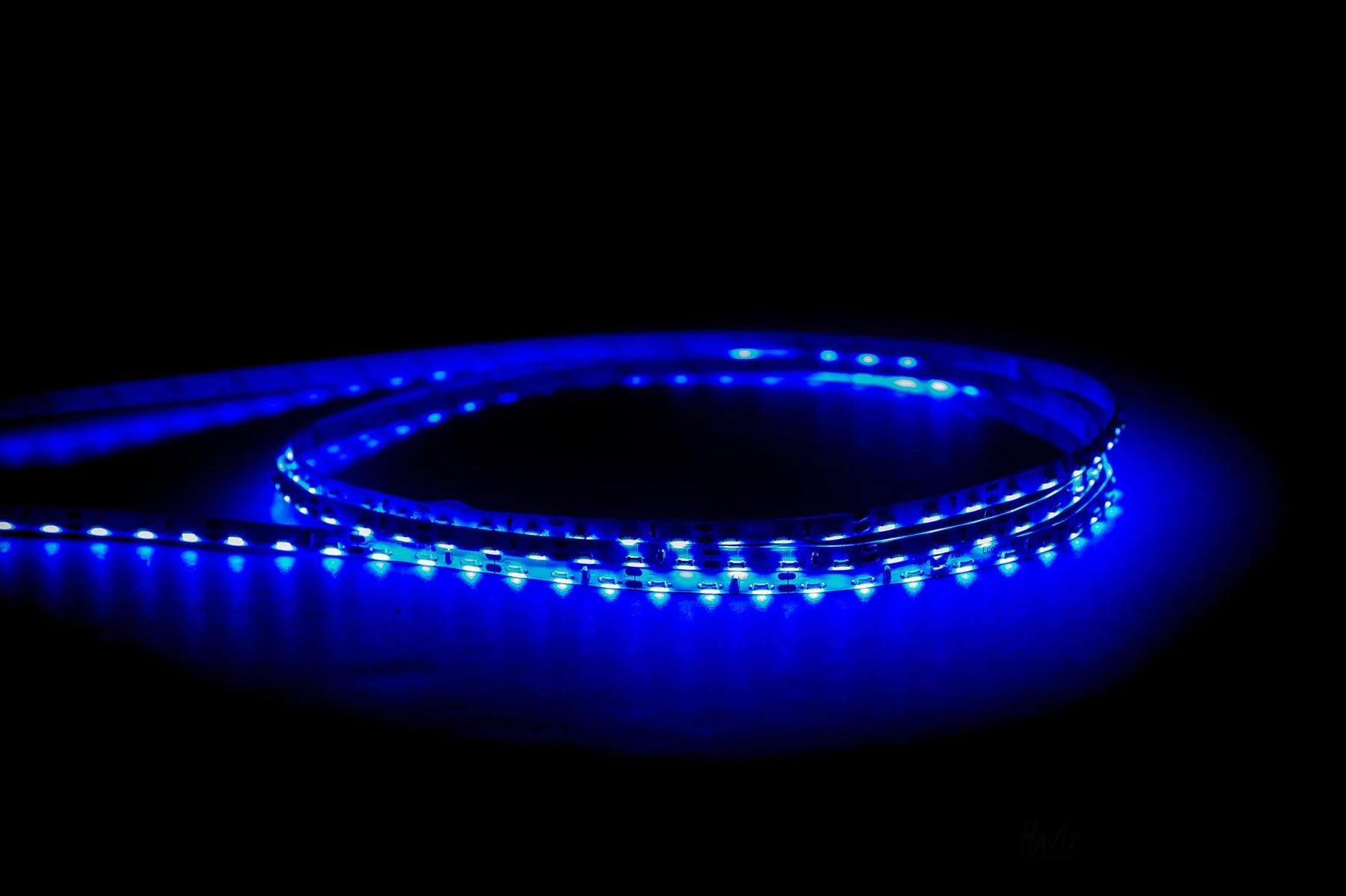 Havit Side Mounted LED Strip Blue 7.7W 12V IP20 - HV9723-IP20-96SM-B Sold per metre and 20 metre roll - Havit Lighting