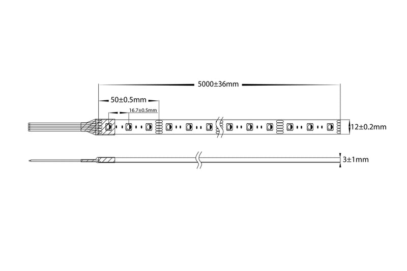 Havit LED Strip 5500K RGBC 14.4W 12V IP54 - HV9751-IP54-60-RGBC Sold per metre and 10 metre roll- Havit Lighting