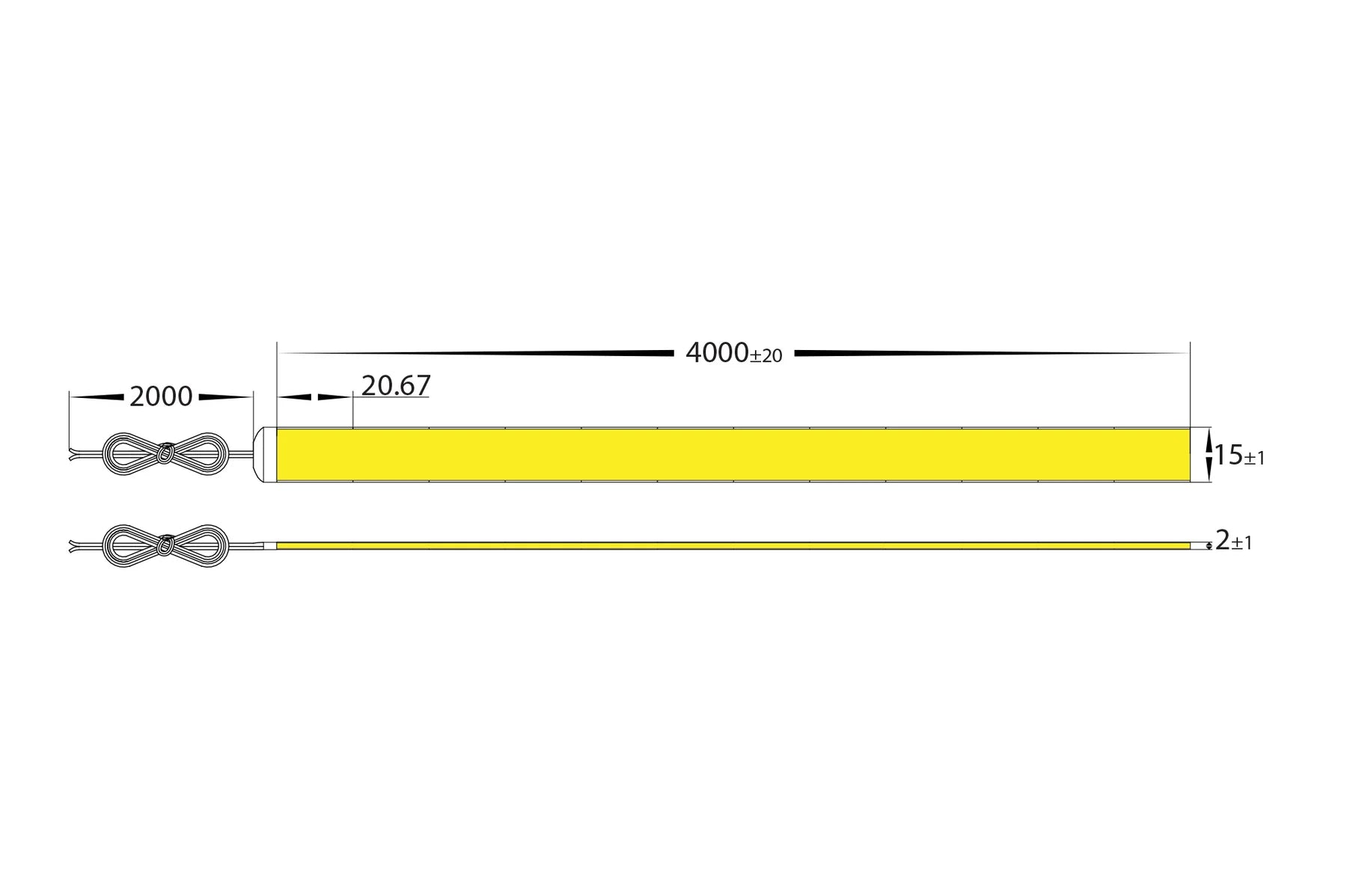 Havit COB LED Strip 4000K 25W 24V IP20- HV9761-IP20-1920-4K Sold per metre and 30 metre roll