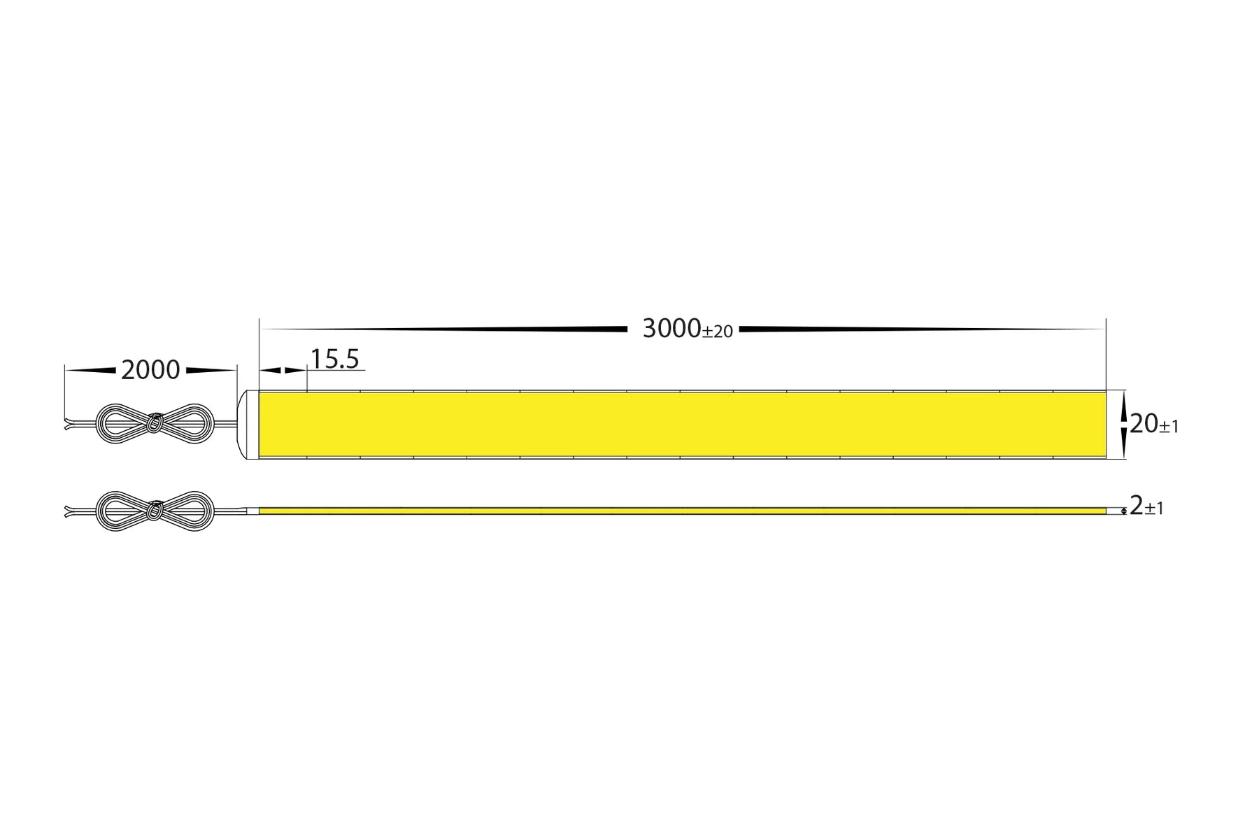 Havit COB LED Strip 4000K 30W 24V IP20- HV9761-IP20-3072-4K Sold per metre and 30 metre roll