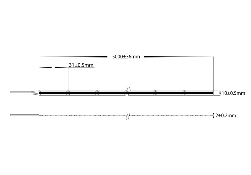 Havit COB Dotless LED Strip 4000K 10W 12V IP20 - HV9761-IP20-512-4K, HV9761-IP20-512-4K-30M Sold per metre and 30 metre roll