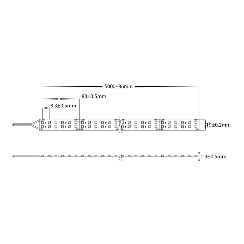 Havit LED Strip 3000K 32.6W 24V IP20 - HV9783-IP20-168-3K Sold per metre and 20 metre roll - Havit Lighting