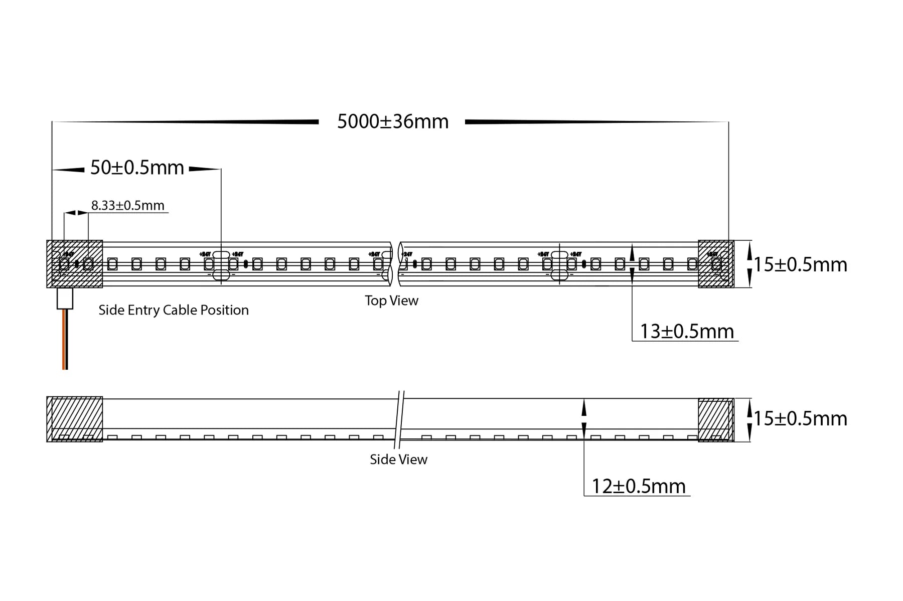 Havit Flexible Neon Top Bend LED Strip 3000K 14.4W 24V IP67 - HV9796-IP67-200-3K Sold per metre and 20 metre roll - Havit Lighting