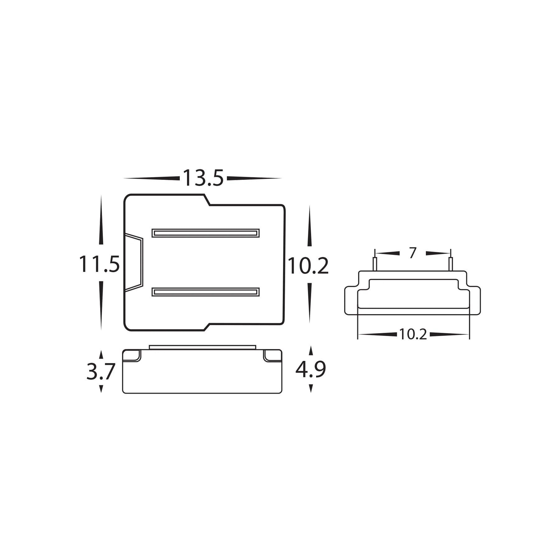 Havit LED Strip Connector Accessories to suit 10mm PCB COB LED Strip IP20- HV9953-5PK, HV9953-10PK