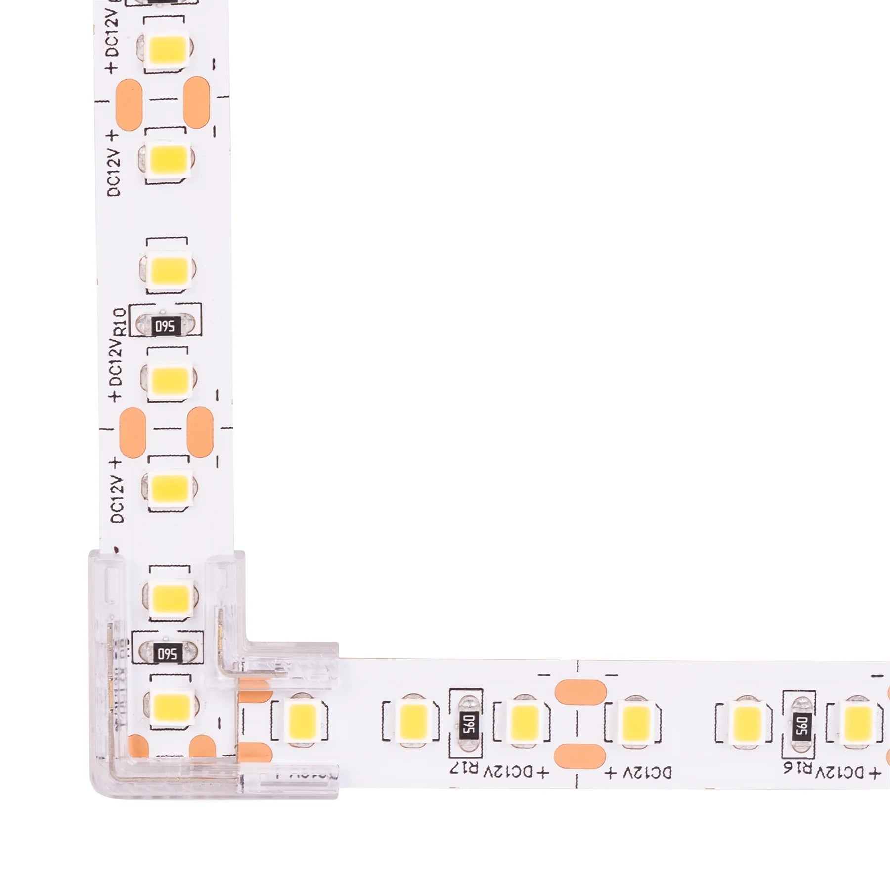Havit L Shape LED Strip Connector Accessories to suit 10mm PCB LED Strip IP20- HV9954-L, HV9954-L-5PK, HV9954-L-10PK