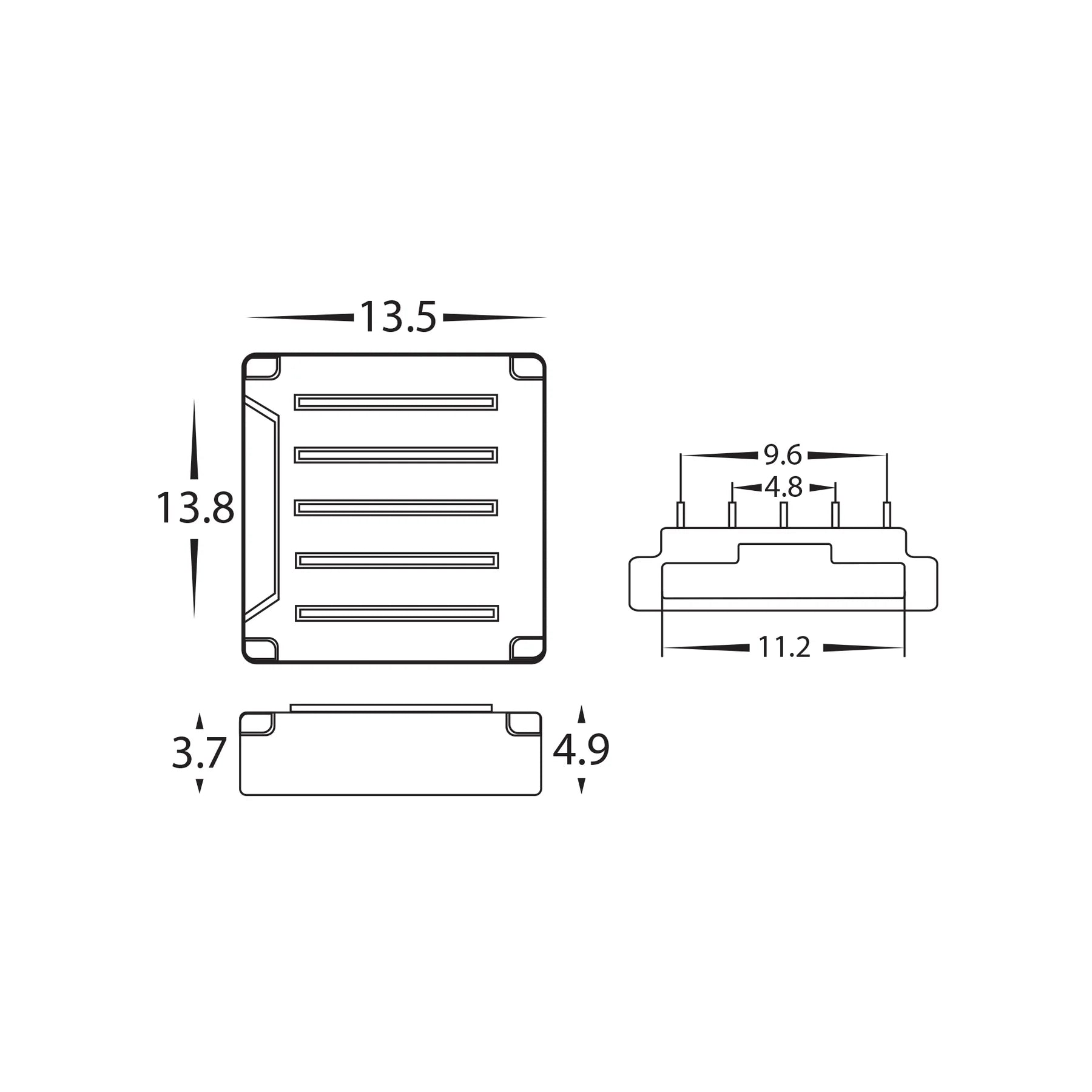 Havit LED Strip Connector to suit 12mm PCB RGBC or RGBW LED Strip IP20 Electrical Accessories - HV9956
