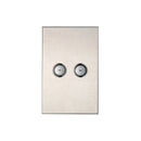 Clipsal SpaceLogic Wall Plate, C-Bus, Saturn, A-Series, Key Input unit, 2 keys Pure White / Saturn Black / White / Stainless Steel - Replaces 5082NL-680, 5082NL-PW, 5082NL-GF, 5082NL-J80