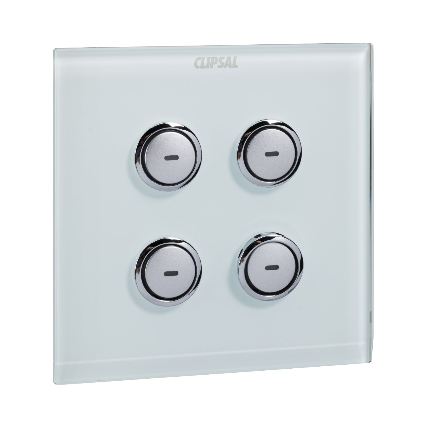 Clipsal C-Bus SpaceLogic Wall Plate 4 Gang White- E5084GF