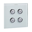 Clipsal C-Bus SpaceLogic Wall Plate 4 Gang White- E5084GF