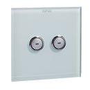 Clipsal C-Bus SpaceLogic Wall Plate 2 Gang Black- E5082GF