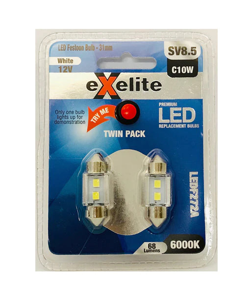 CLA Exelite LED Wedge Auto/ Vehicle Lamps and Globes (2pcs Pack) - LEDW