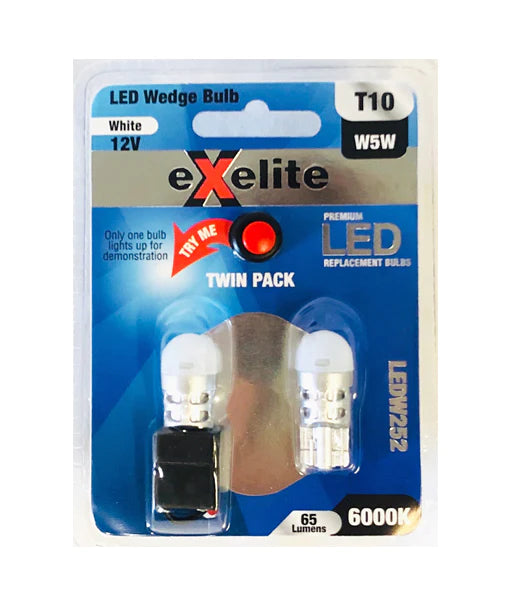 CLA Exelite LED Wedge Auto/ Vehicle Lamps and Globes (2pcs Pack) - LEDW