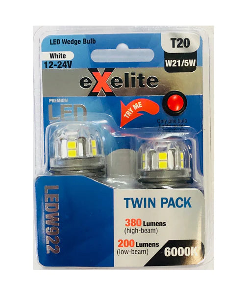 CLA Exelite LED Wedge Auto/ Vehicle Lamps and Globes (2pcs Pack) - LEDW