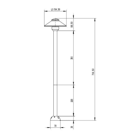 SAL LILY DZINE Garden Spike Lights 3000K Black 2.5W 12V IP65- SE7366G4/BK