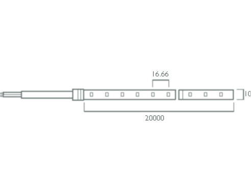 Azoogi 30m Long run LED Strip 3000K-6000K 4.6W 24V IP65 - STR115, STR116, STR117 Sold per metre