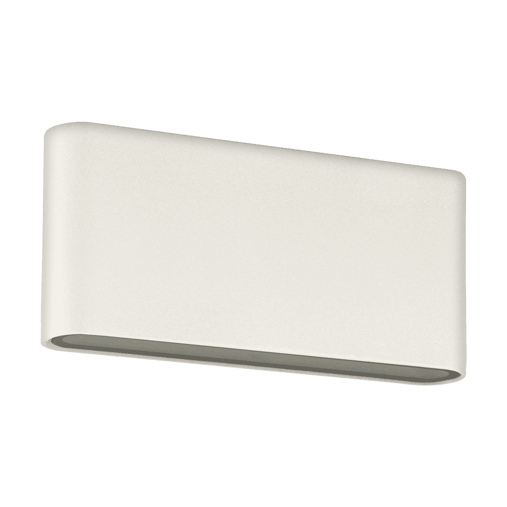 Domus LYNX Medium Exterior Up/Down Wall Lights Tri- Black/ White 7W 12/24V / 240V IP54- LYNX-MED-1WB