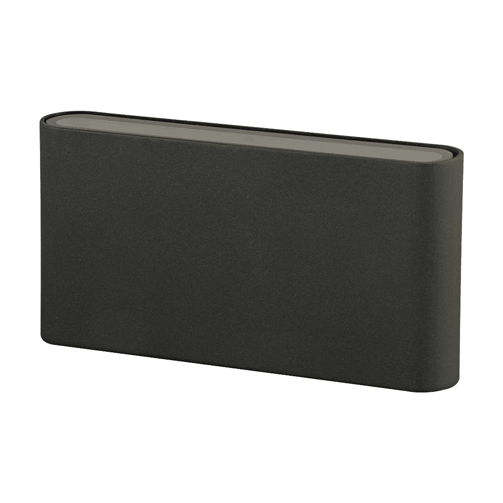 Domus LYNX Medium Exterior Down Wall Lights Tri- Black/ White 10W 12/24V / 240V IP54- LYNX-MED-2WB