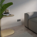 Clipsal Double Switch Power Point, Clipsal Solis T Series, Horizontal Mount Platinum 230V-240V- 1025-PT