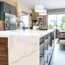 Clipsal Double Switch Power Point, Clipsal Solis T Series, with USB C Charger, Horizontal Mount Ebony Aluminium/ White Ceramic 230V-240V- 1025USBC-EA, 1025USBC-WC