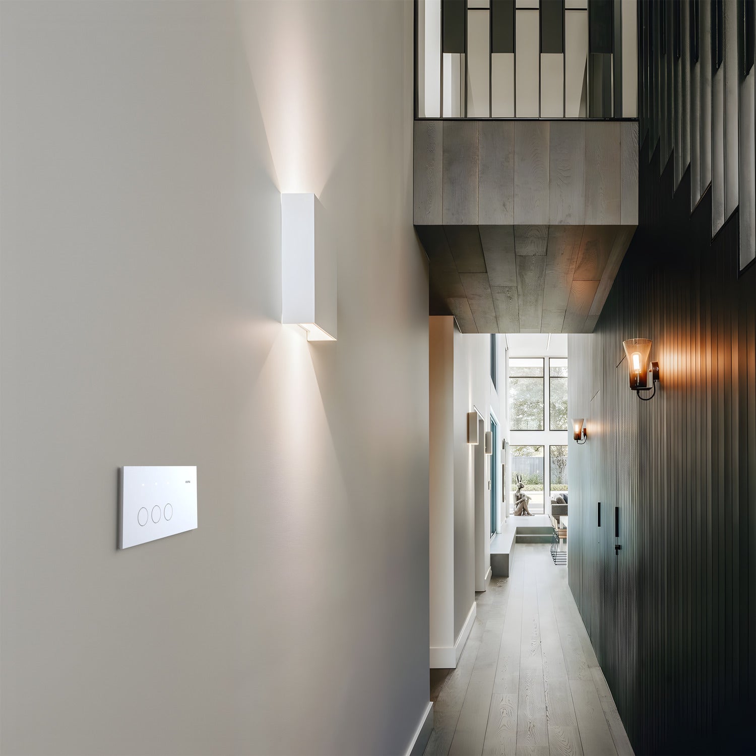 Clipsal Flush Switch, Clipsal Solis, Horizontal Mount, 3 Gang, Matt Black/ Matt White 230V-240V- 1043PA-ZB, 1043PA-ZW