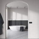 Clipsal Flush Switch, Clipsal Solis T Series, Horizontal Mount, 3 Gang Ebony Aluminium/ Ceramic White 230V-240V- 1043TA-EA, 1043TA-WC